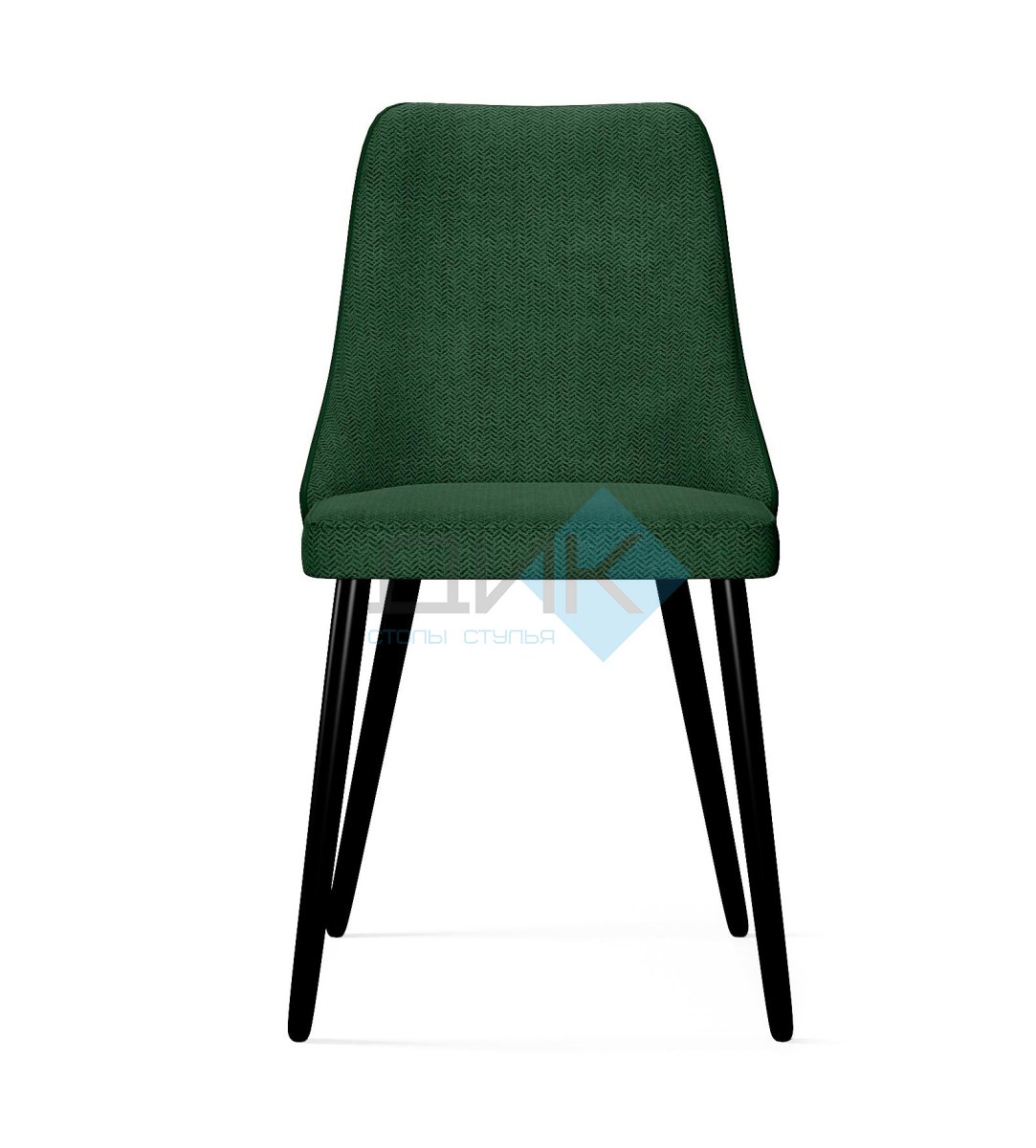 Стул DikLine 286 SB1/A2 зеленый, ножки черные