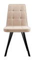 Стул DikLine 207 B03 BEIGE, ножки черные