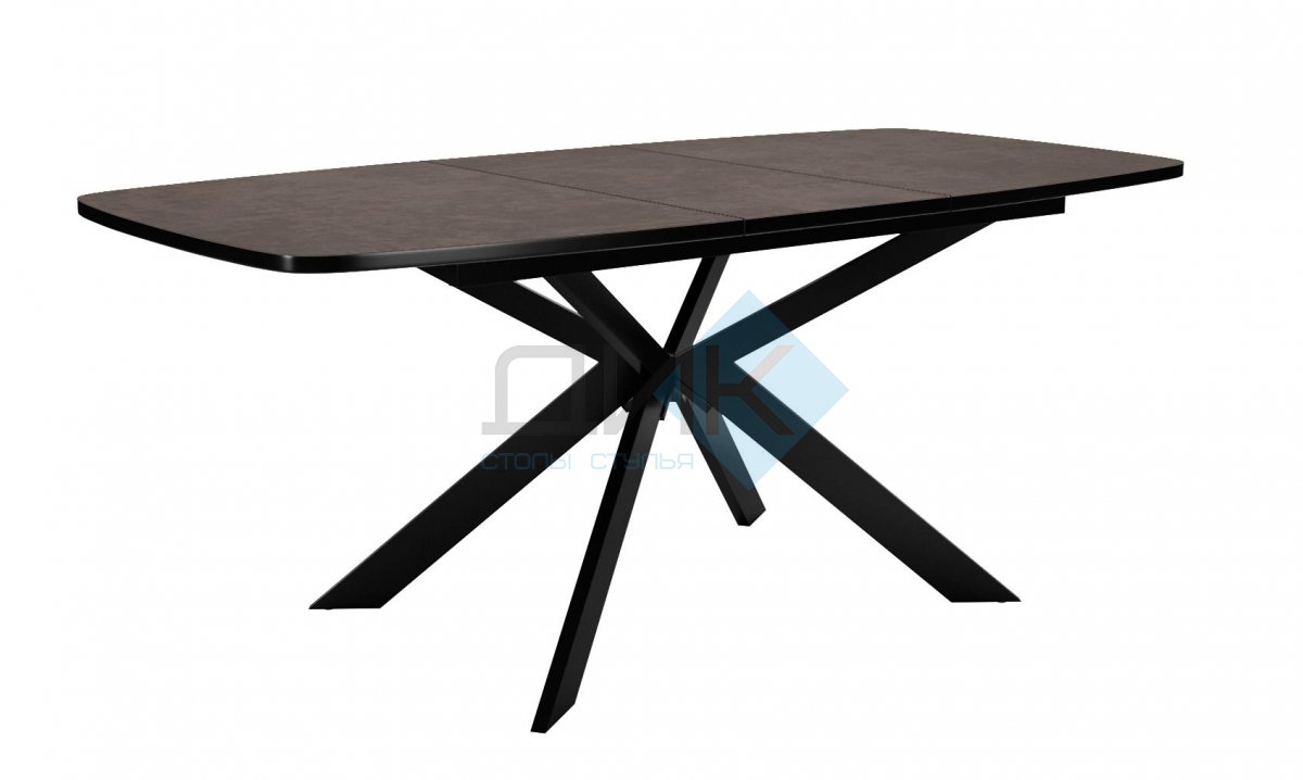 Стол DikLine B140 хромикс бронза/ опоры черные