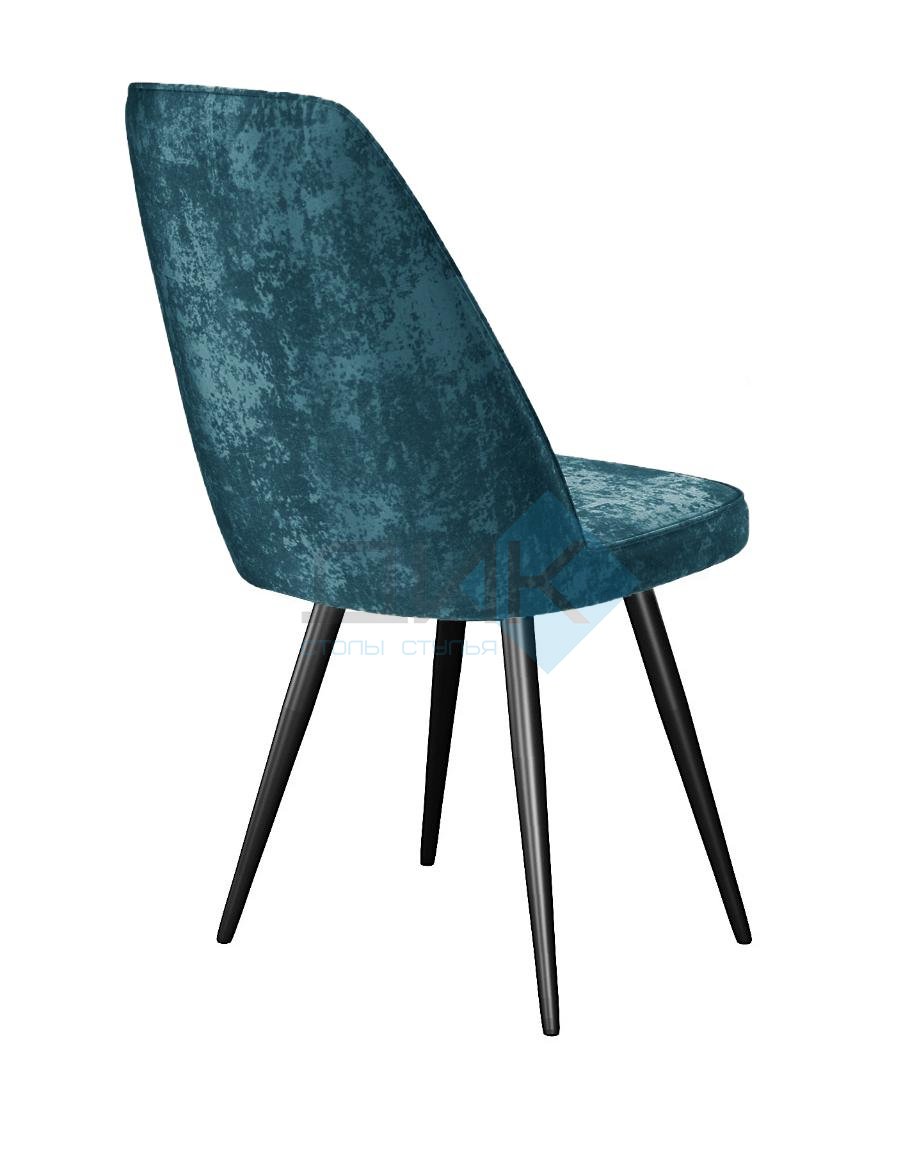 Стул DikLine 327 поворотный M19 бирюза, ножки черные