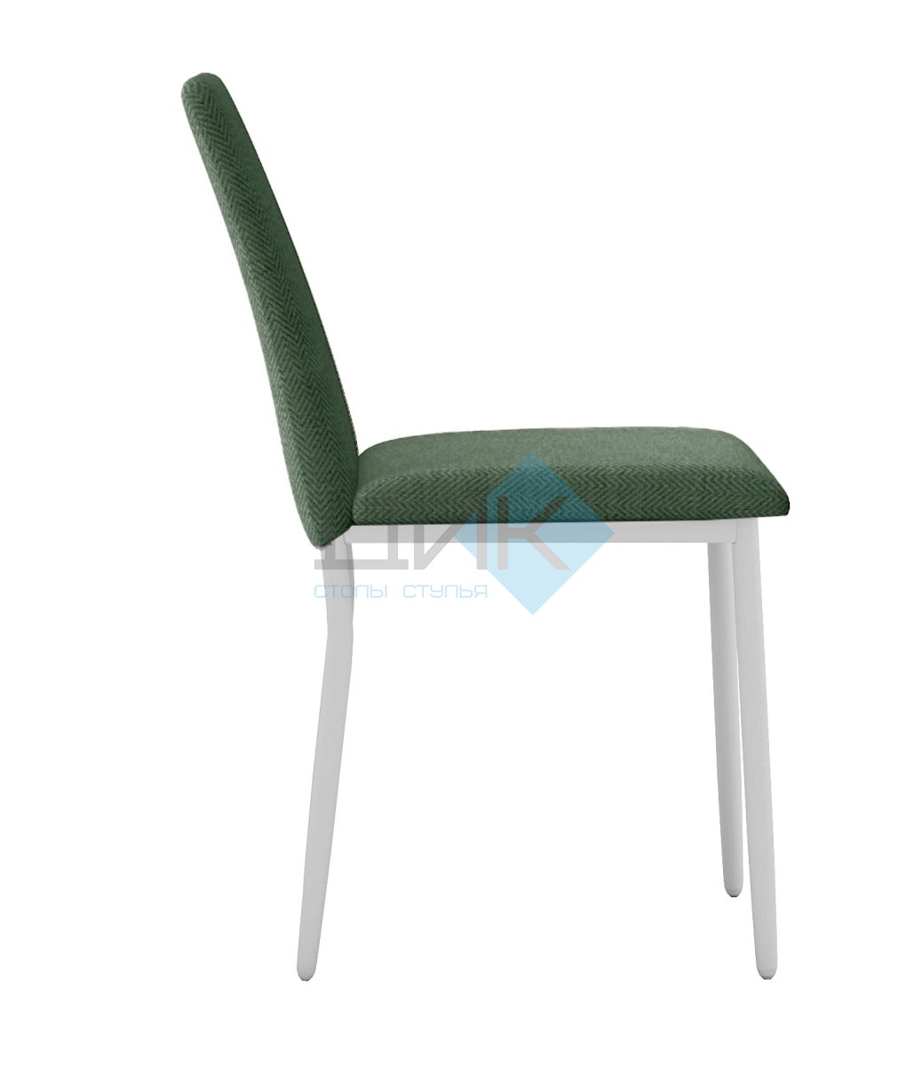 Стул DikLine 270 SB1 зеленый, ножки белые
