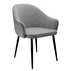 Стул DikLine 440 TW09 светло-серый, ножки черные