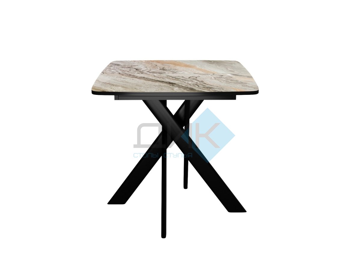 Стол DikLine DKB110, Керамика Venetian Brown Light глянец, опоры черные