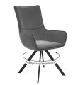 Стул DikLine 289 поворотный E31 серый, ножки черные