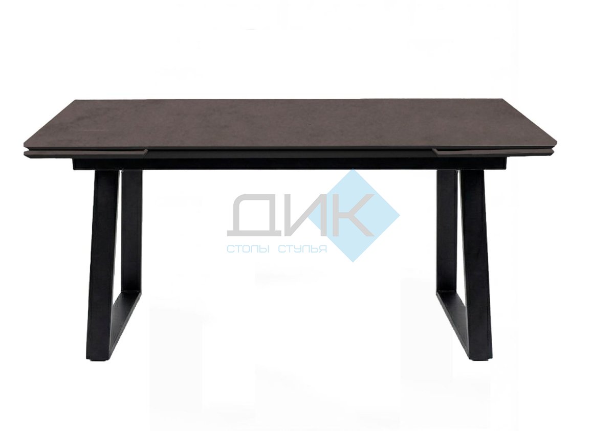 Стол DikLine DZ200 хромикс бронза/черный (2 уп.)