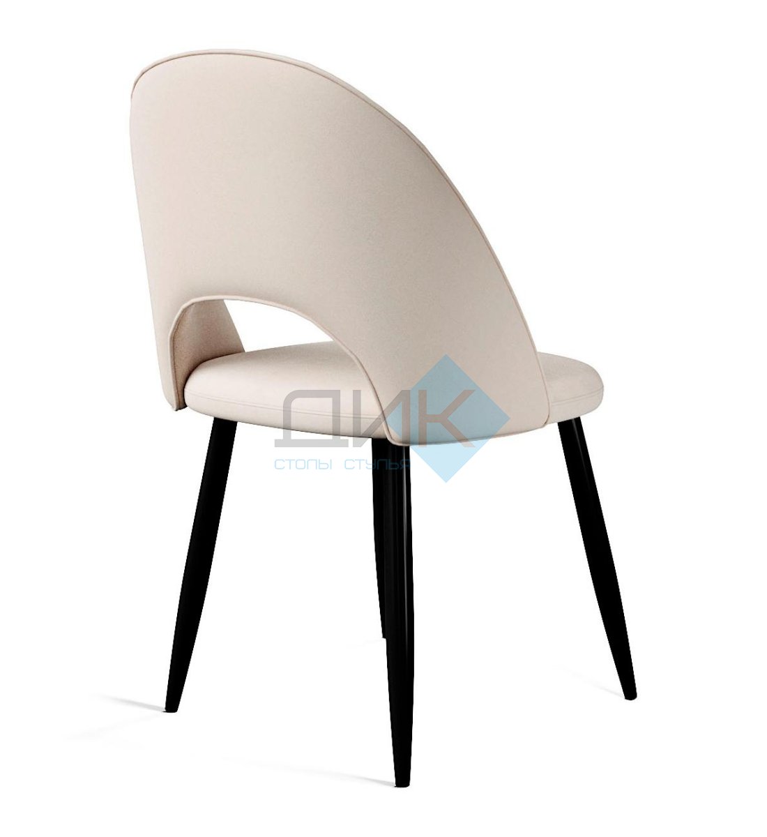 Стул DikLine 283 поворотный C103 крем, ножки черные
