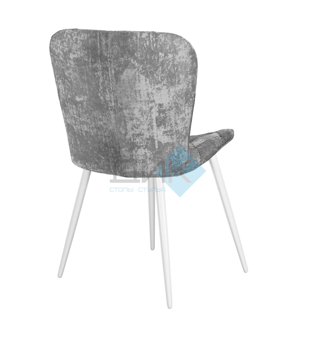Стул DikLine 303 M13 светло-серый, ножки белые