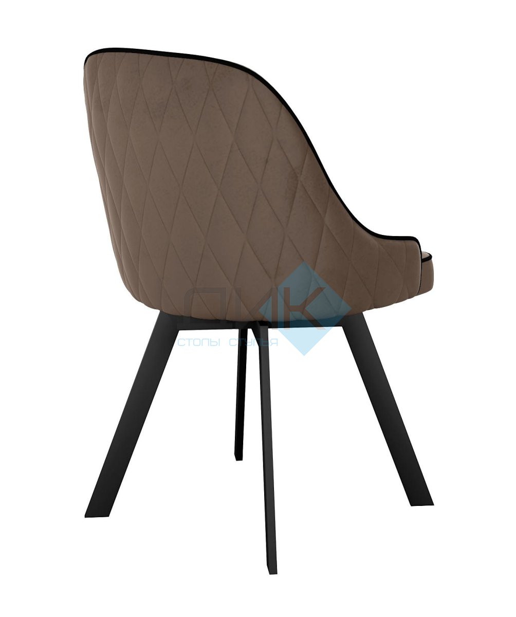 Стул DikLine 266M поворотный, E09 капучино, ножки черные