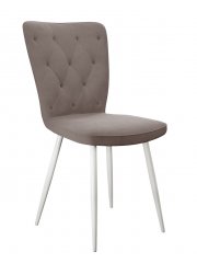 Стул DikLine 244 Z48 капучино, ножки белые