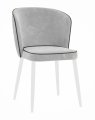 Стул DikLine 347 E28 светло-серый, ножки белые