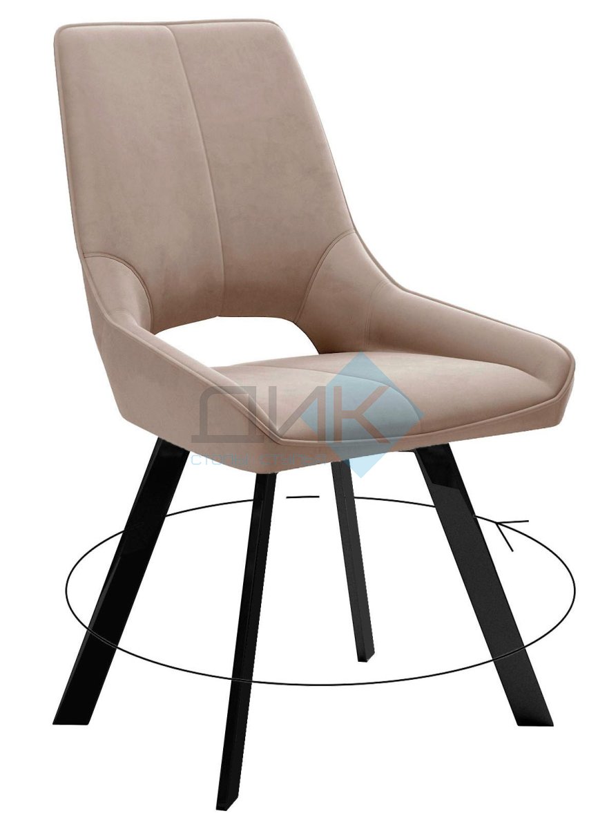 Обеденная зона: Стол DikLine KW160 + стулья Dikline 268 (6 шт)