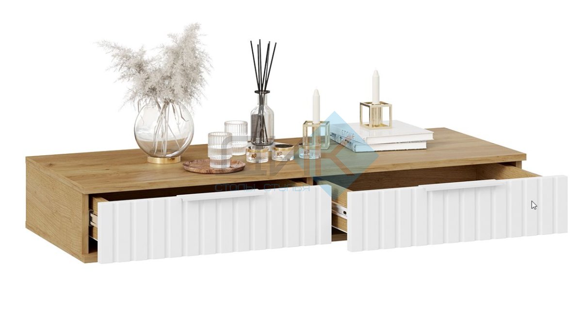 Хилтон стол туалетный  (дуб крафт золотой/белый матовый)