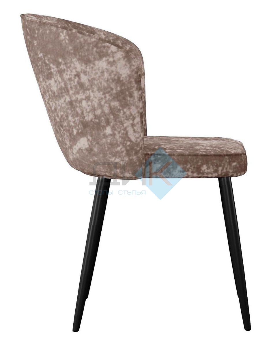 Стул DikLine 348 поворотный M05 шоколад, ножки черные