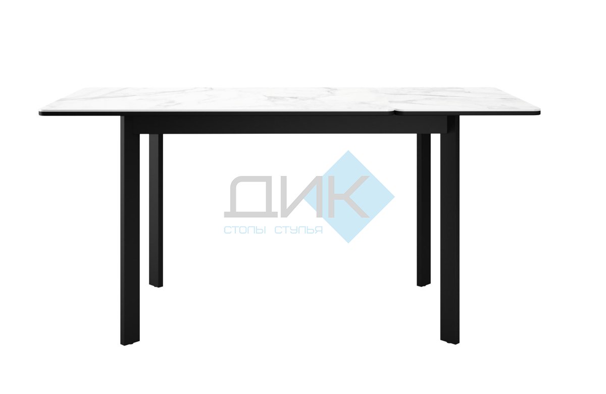 Стол DikLine LK90 Керамика Черный мрамор/подстолье черное/опоры черные