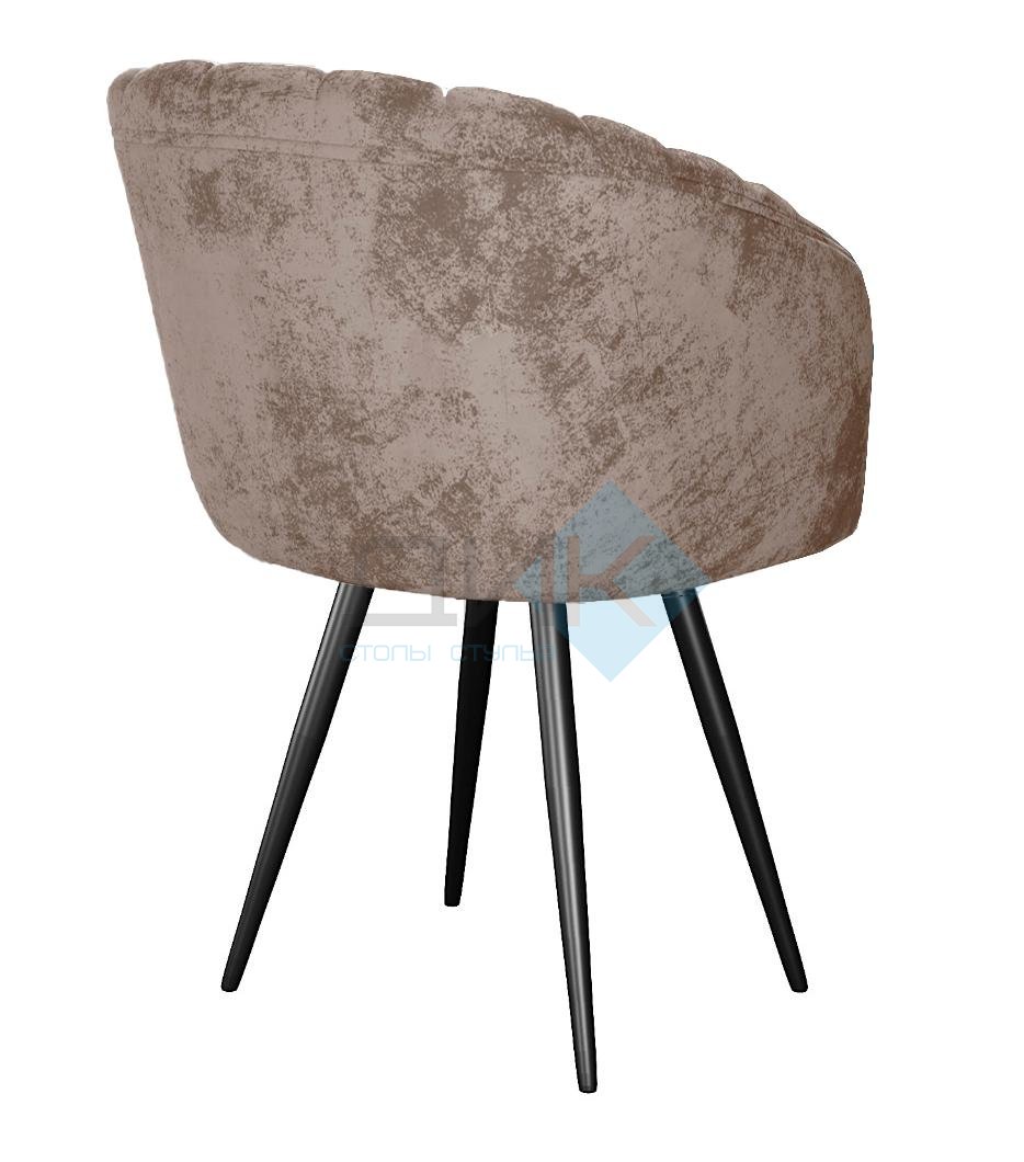 Стул DikLine 442 поворотный, M05 шоколад, ножки черные