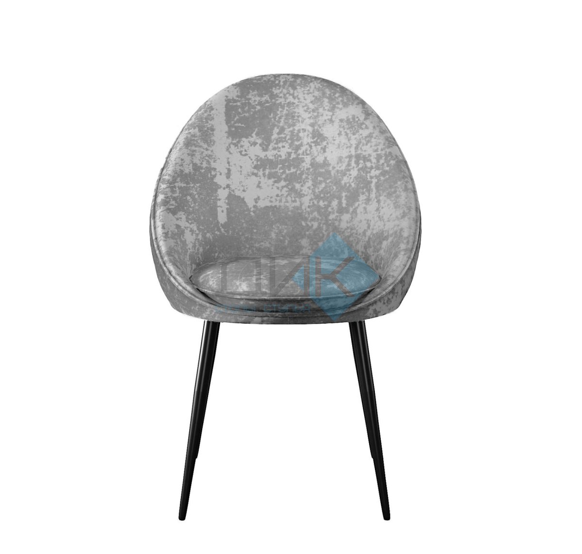 Стул DikLine 234 поворотный, M13 светло-серый, ножки черные