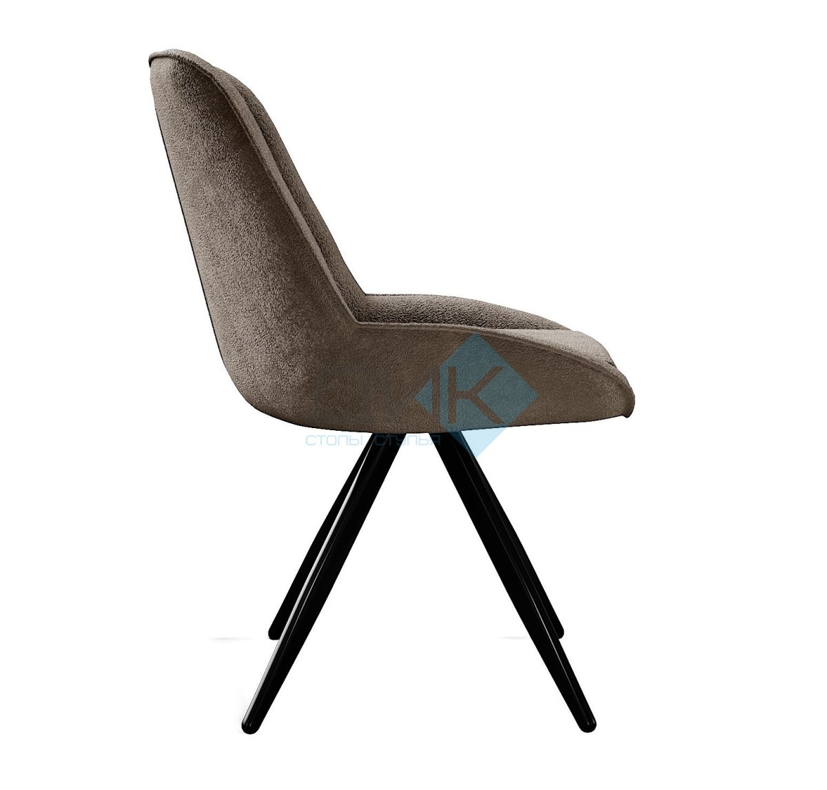 Стул DikLine 504 поворотный BL05 капучино, ножки черные