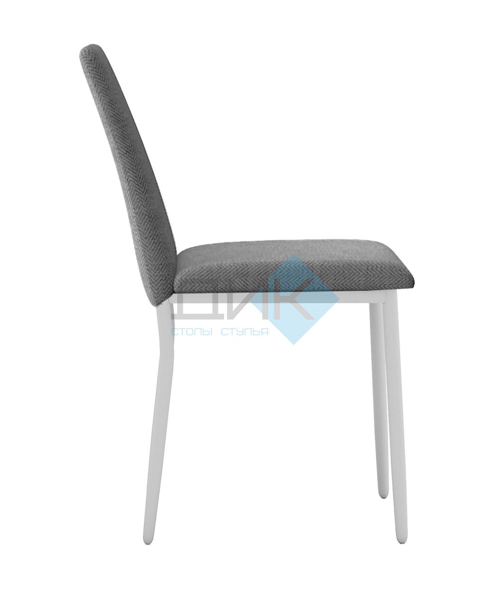 Стул DikLine 270 SB6 св.сер, ножки белые