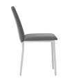 Стул DikLine 270 SB6 св.сер, ножки белые