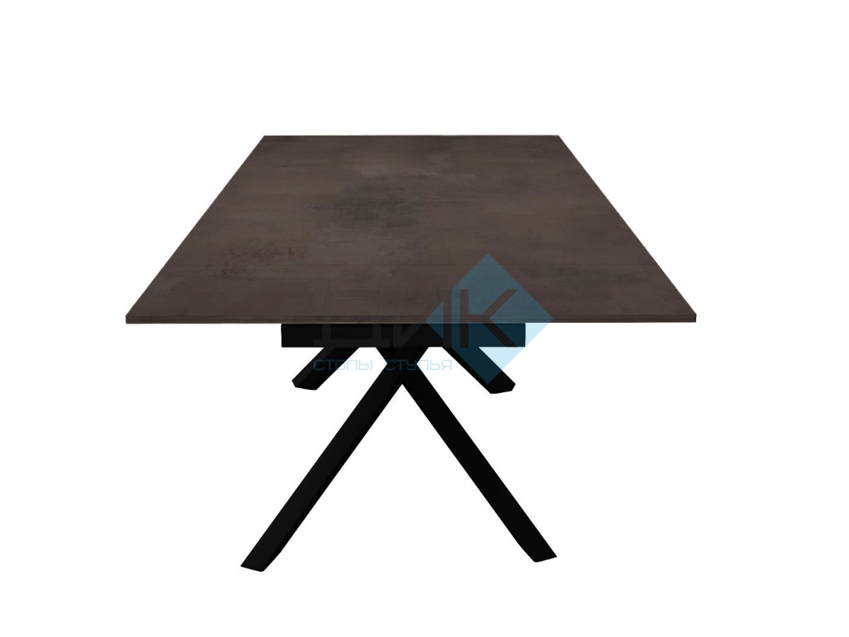 Стол DikLine DX140 Хромикс бронза/опоры черные (2 уп.)