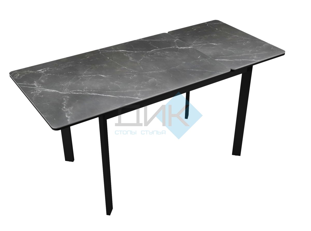 Стол DikLine LK110 Керамика Черный мрамор/подстолье черное/опоры черные
