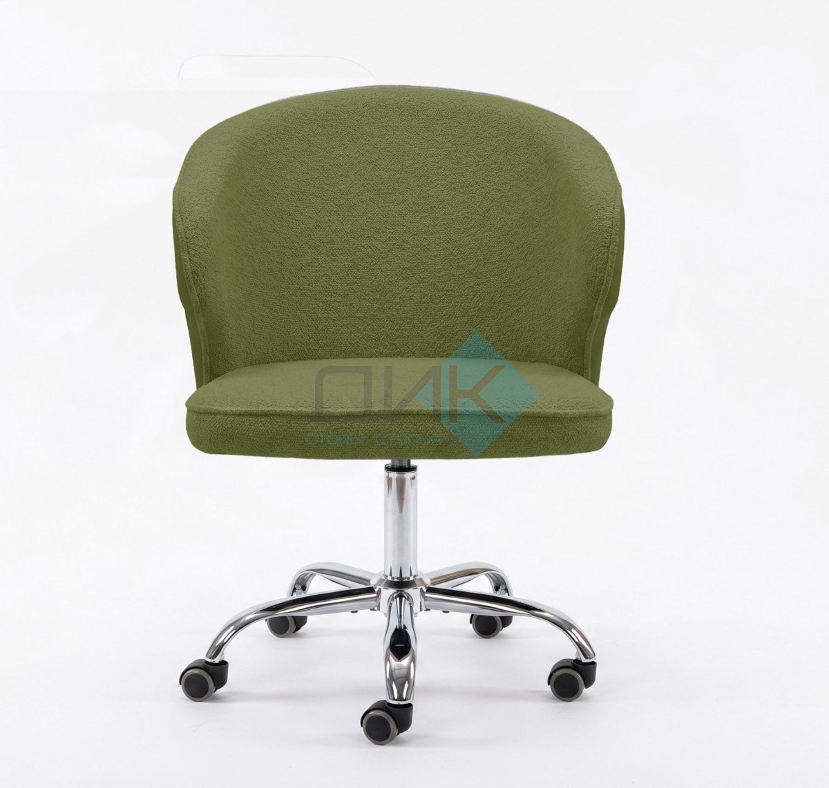 Кресло DikLine KD250, BL09/кожзам BUFF13 светло-зеленый