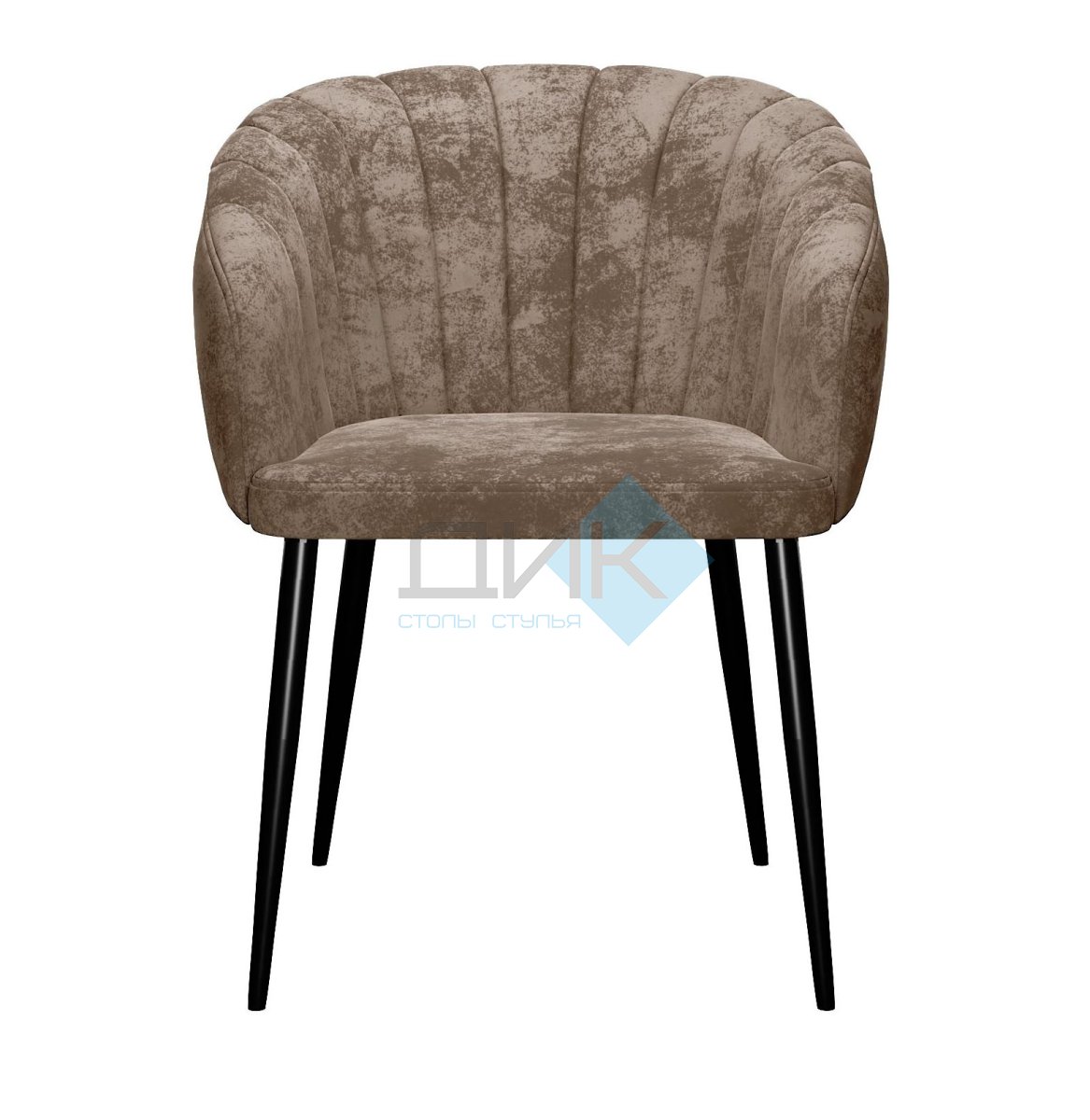 Стул DikLine 441 M05 шоколад, ножки черные