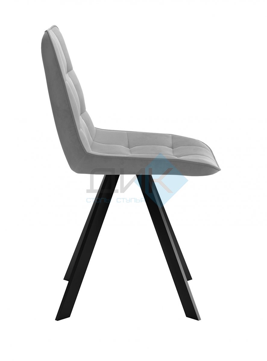 Стул DikLine 229 поворотный, B22 GREY, ножки черные