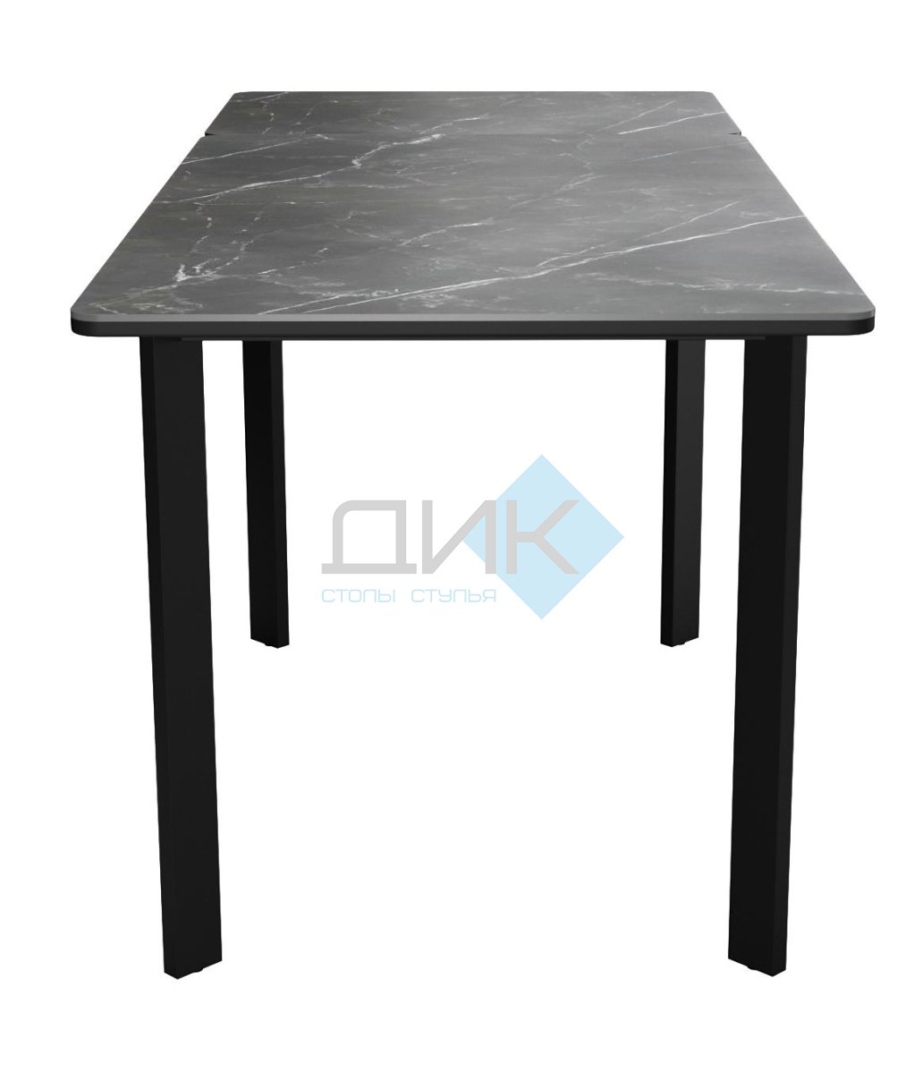 Стол DikLine LK110 Керамика Черный мрамор/подстолье черное/опоры черные