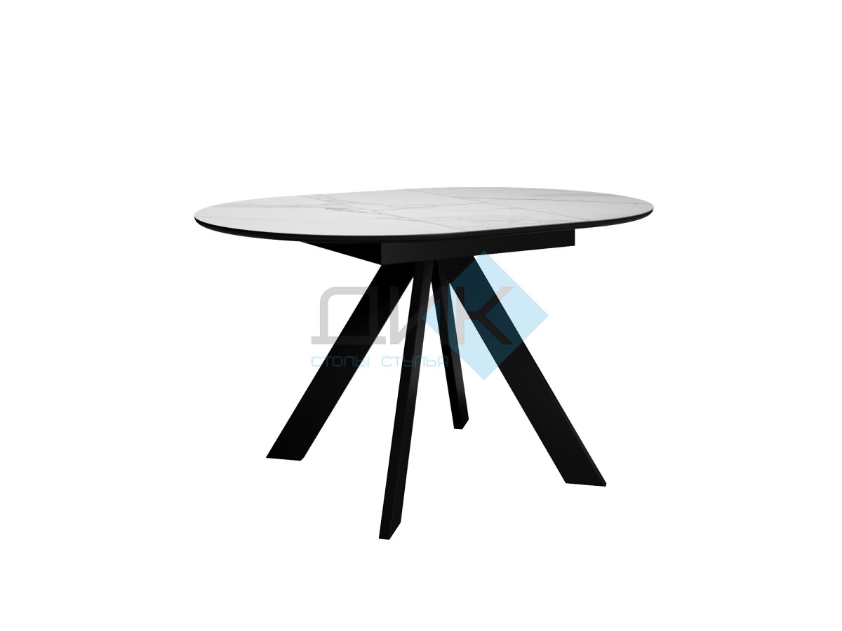 Обеденная зона: Стол DikLine SKC100 + стулья Dikline 333 (4 шт.)