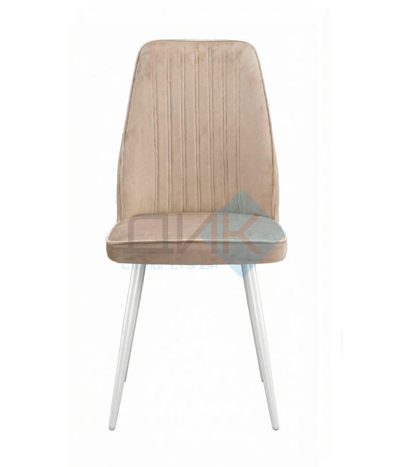 Стул DikLine 327 поворотный B03 BEIGE, ножки белые