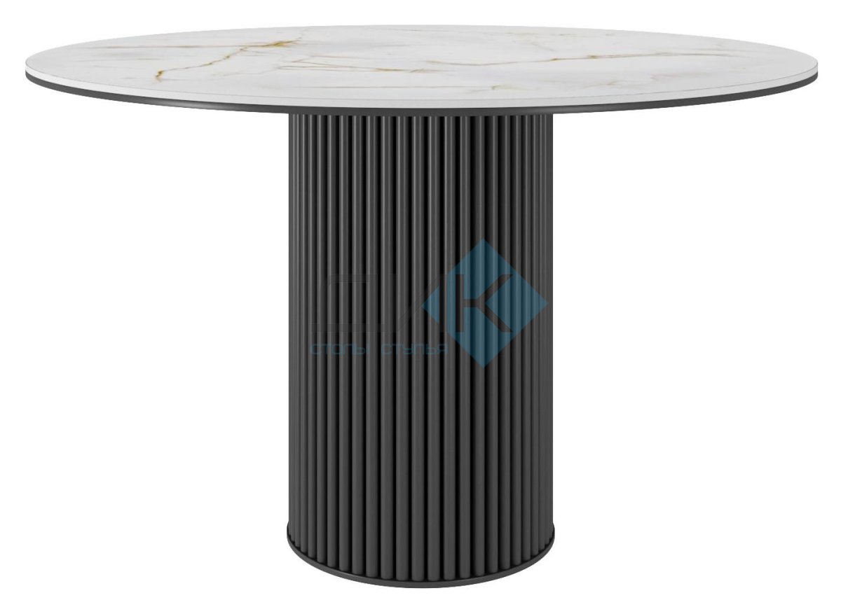 Обеденная зона: Стол DikLine AKR120 + стулья Dikline 440 (2 шт)