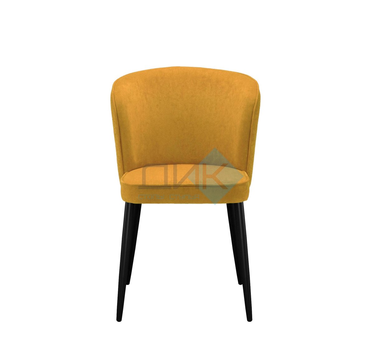 Стул DikLine 347 P08/L07 горчица, ножки черные