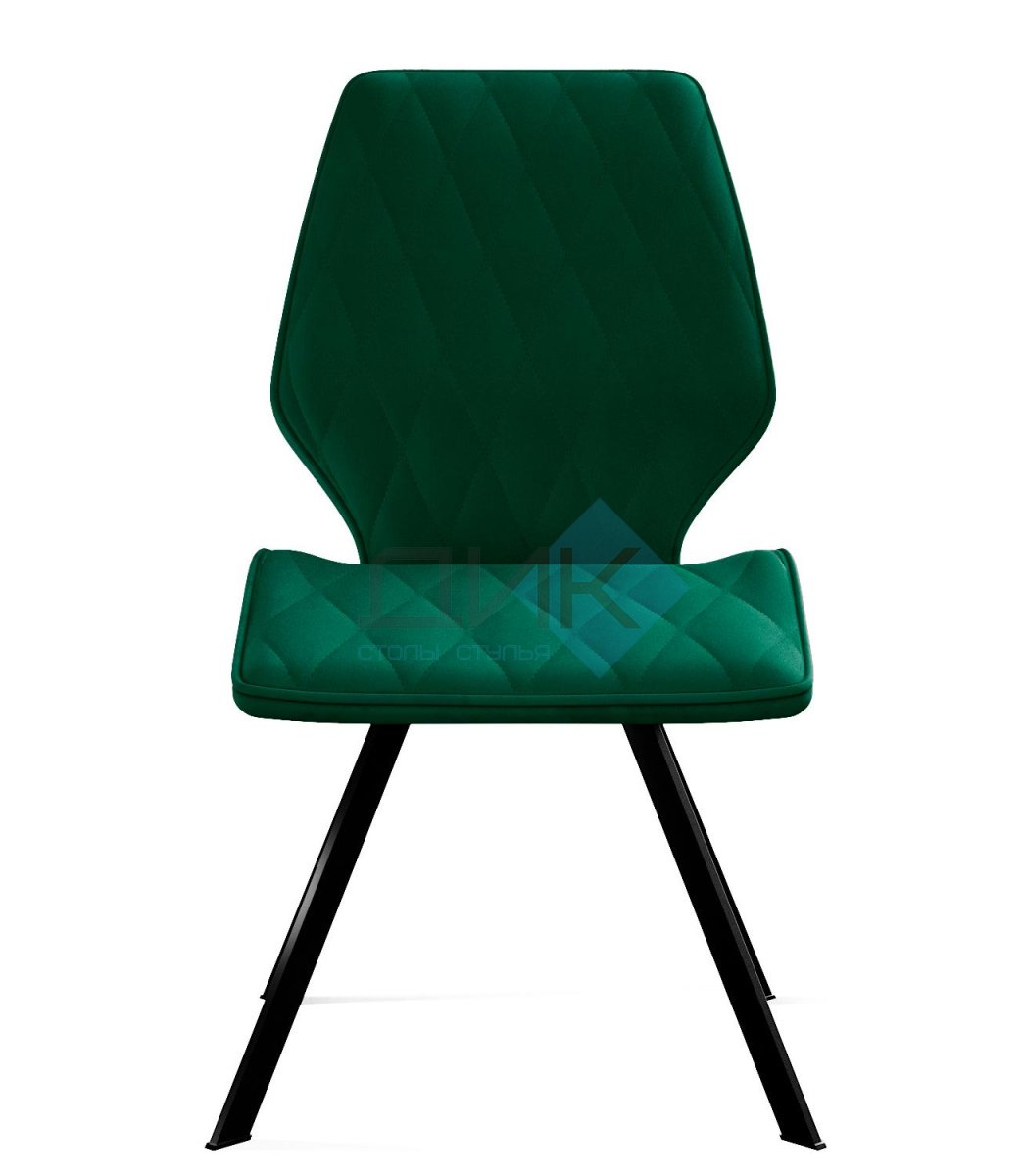 Стул DikLine 242M K13 изумруд, ножки черные