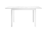 Стол DikLine LK90 Керамика Белый мрамор/подстолье белое/опоры белые