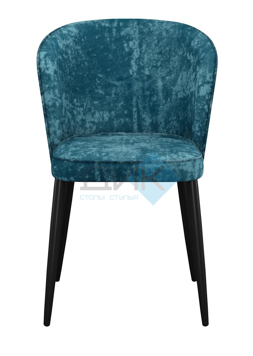 Стул DikLine 348 поворотный M19 бирюза, ножки черные
