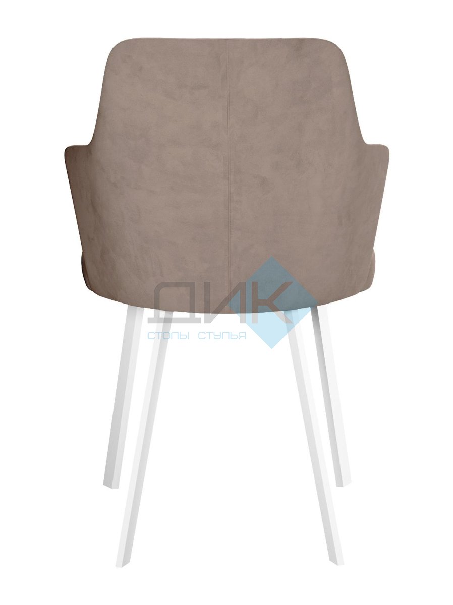 Стул DikLine 245 поворотный, К4 капучино, ножки белые