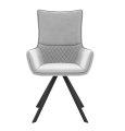Стул DikLine 289 поворотный E28 светло-серый, ножки черные