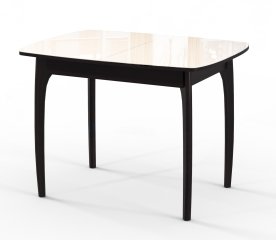 Стол DikLine M40 венге/стекло бежевое optiwhite УЦЕНКА