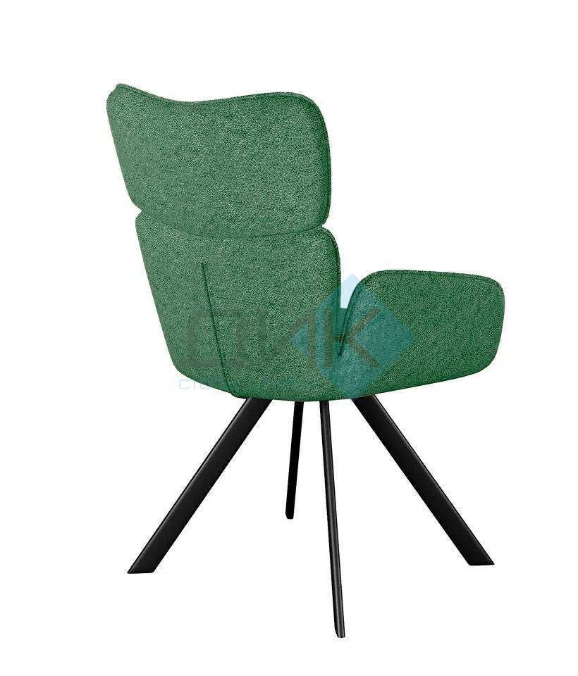 Стул DikLine 501 поворотный NS Pine зеленый, ножки черные