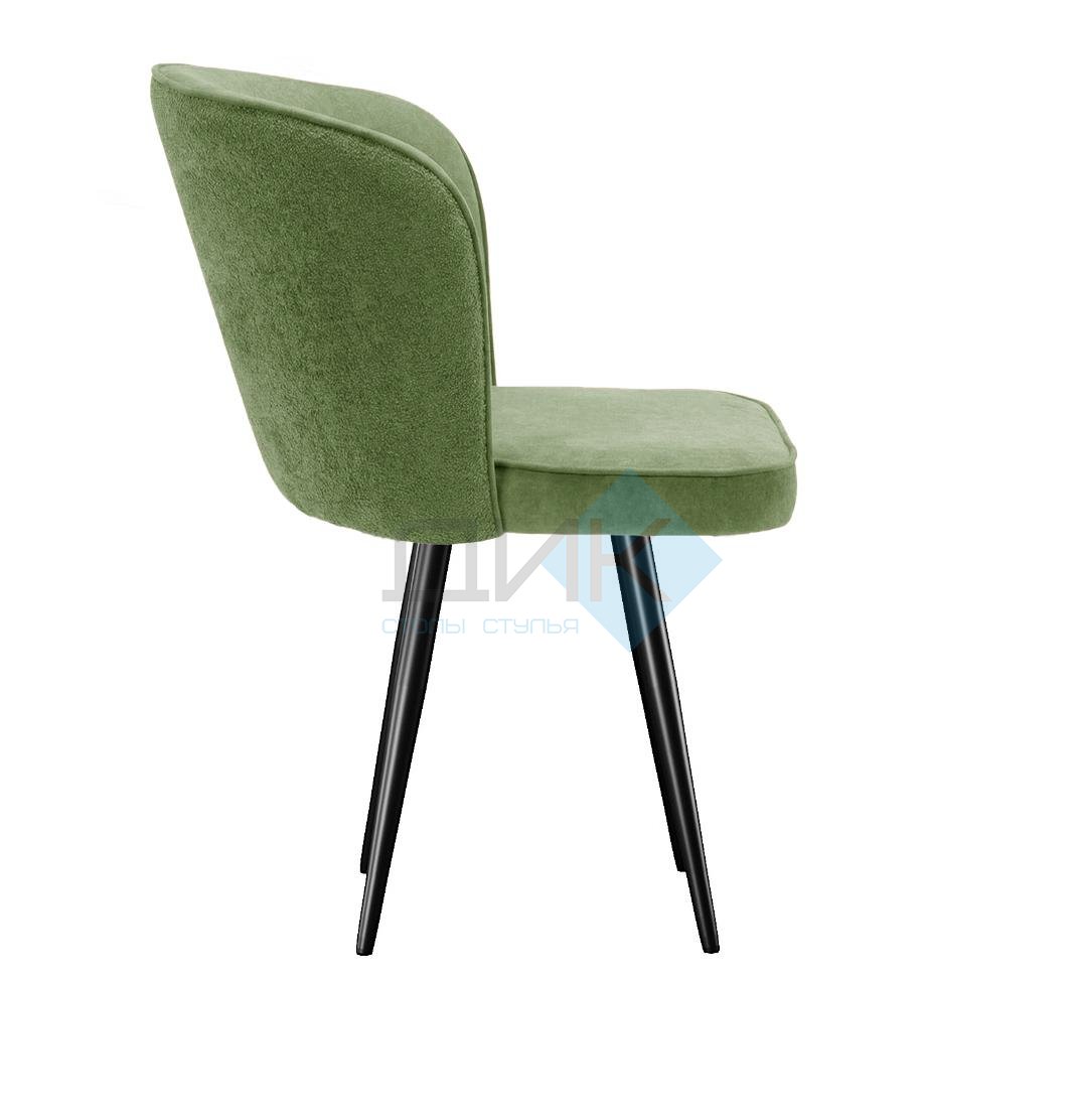 Стул DikLine 348 поворотный P10/L08 зеленый, ножки черные