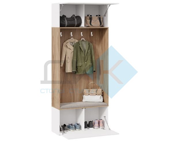 Порто секция с крючками (белый жемчуг, яблоня белуно, белый софт)