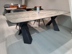 Стол DikLine KY220 керамика серый мрамор С20 глянец Образец в салоне ТЦ Румянцево