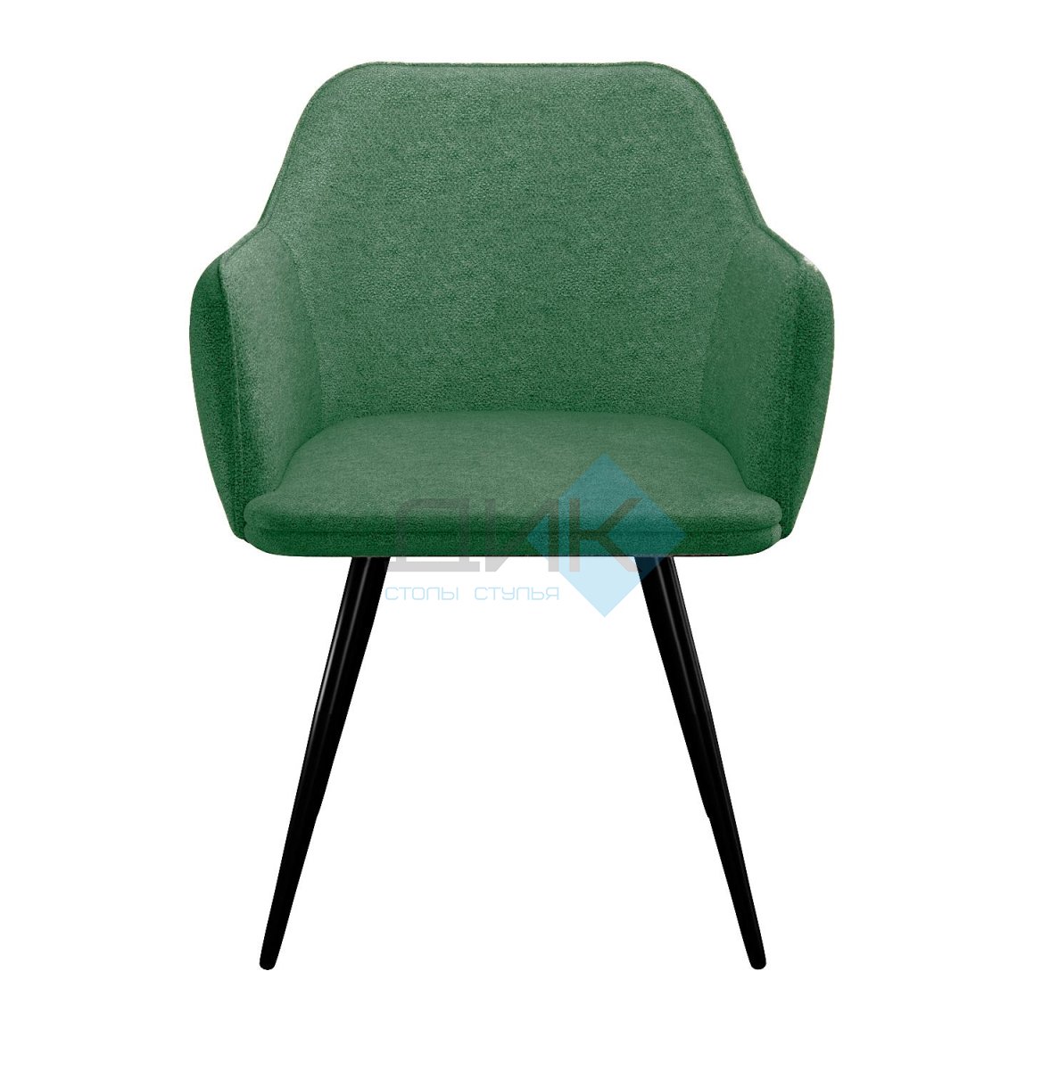Стул DikLine 277 поворотный NS Pine зеленый, ножки черные