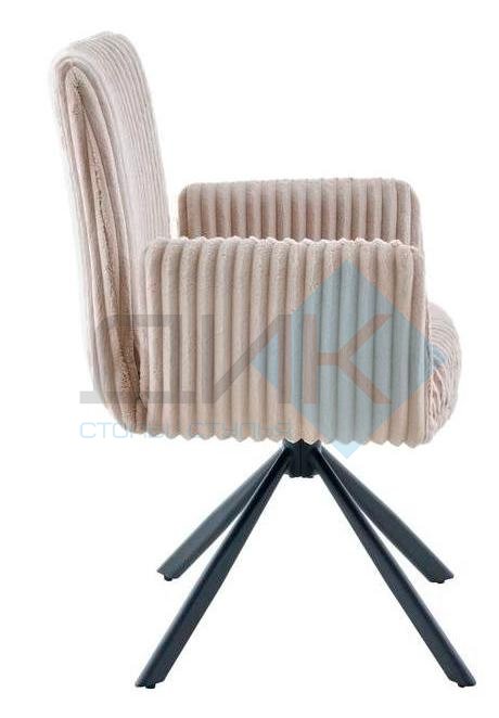 Стул DikLine 6827 т.к Бежевая Velo 30, опоры черные