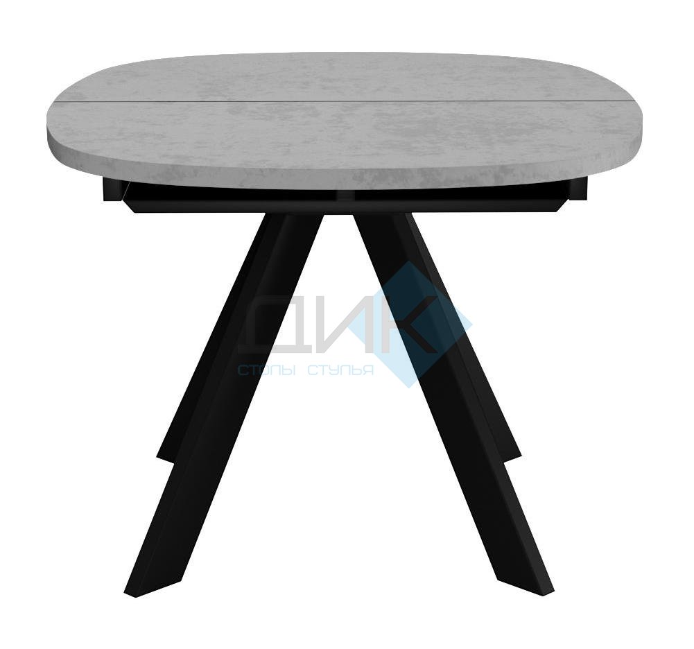 Стол DikLine B110 Бетон/опоры черные