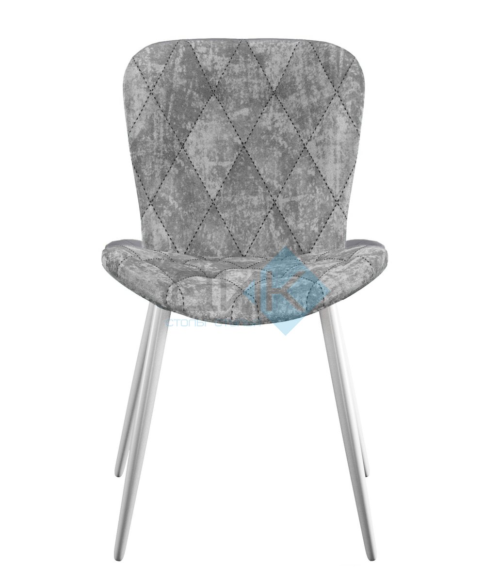Стул DikLine 303 M13 светло-серый, ножки белые