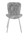 Стул DikLine 303 M13 светло-серый, ножки белые