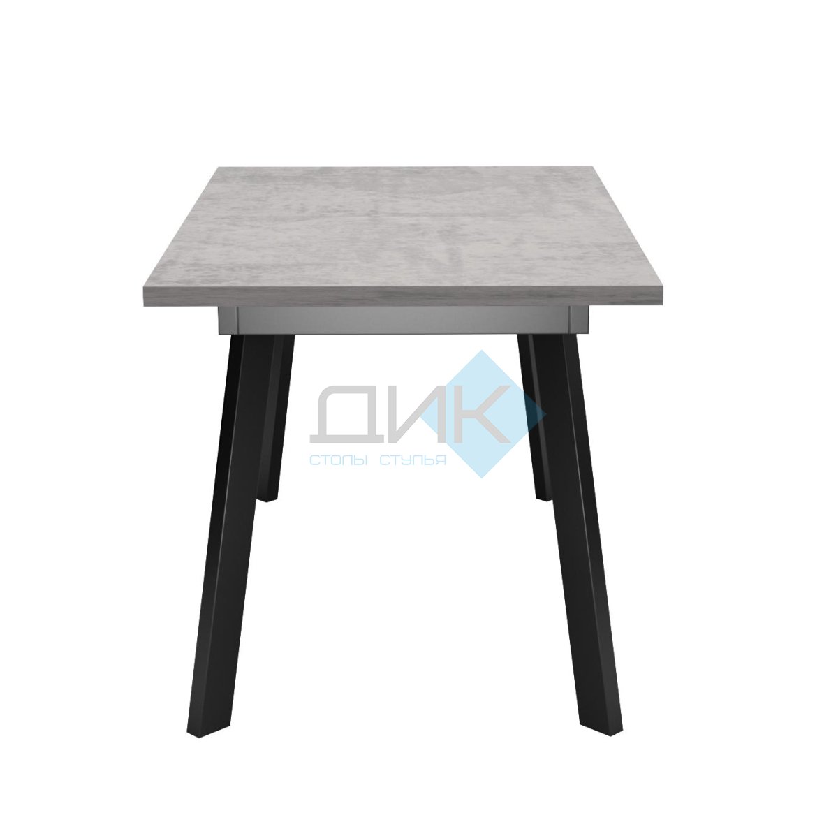 Стол DikLine HB120 Бетон (ЛДСП EGGER)/опоры черные