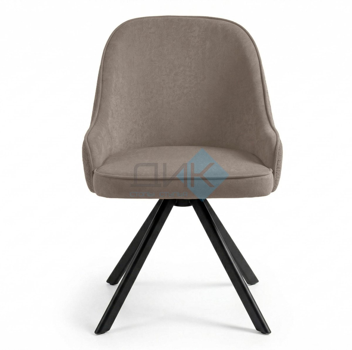 Стул DikLine 266M поворотный, P03/L03 бежевый, ножки черные